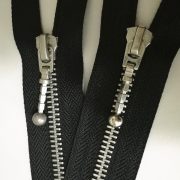 antique silver zippers