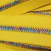 Fashion accessory rainbow color teeth zipper for sewing
